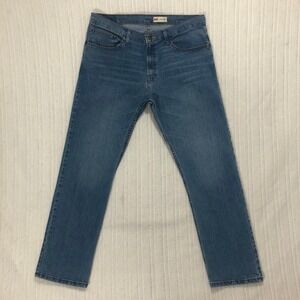 Wrangler Slim Straight Jeans‎ Classic Fit Denim Pants Casual Mens 36x30